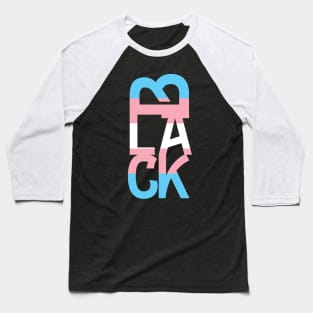 Black Trans Pride Baseball T-Shirt